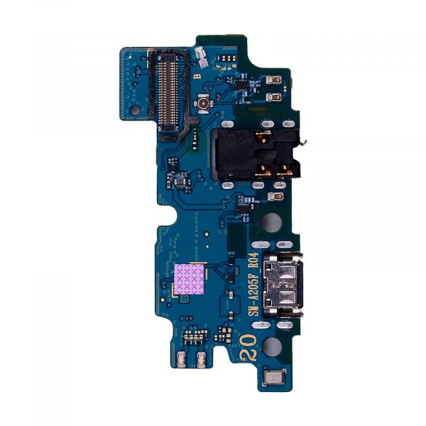Clappio Conector de Carregamento Galaxy A21s usb Tipo C e Micro e Jack 3,5 mm Verde - COSEC-A217F