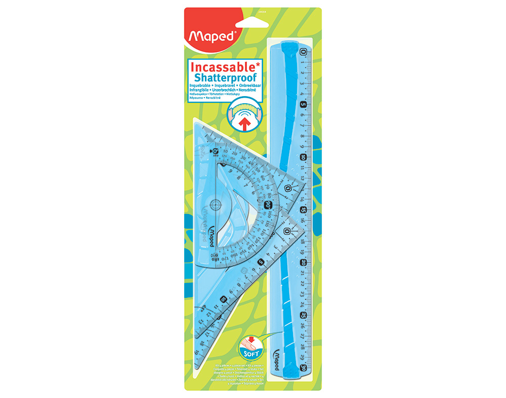 CONJUNTO FLEXIVEL DESENHO TÉCNICO MAPED 4 PEÇAS