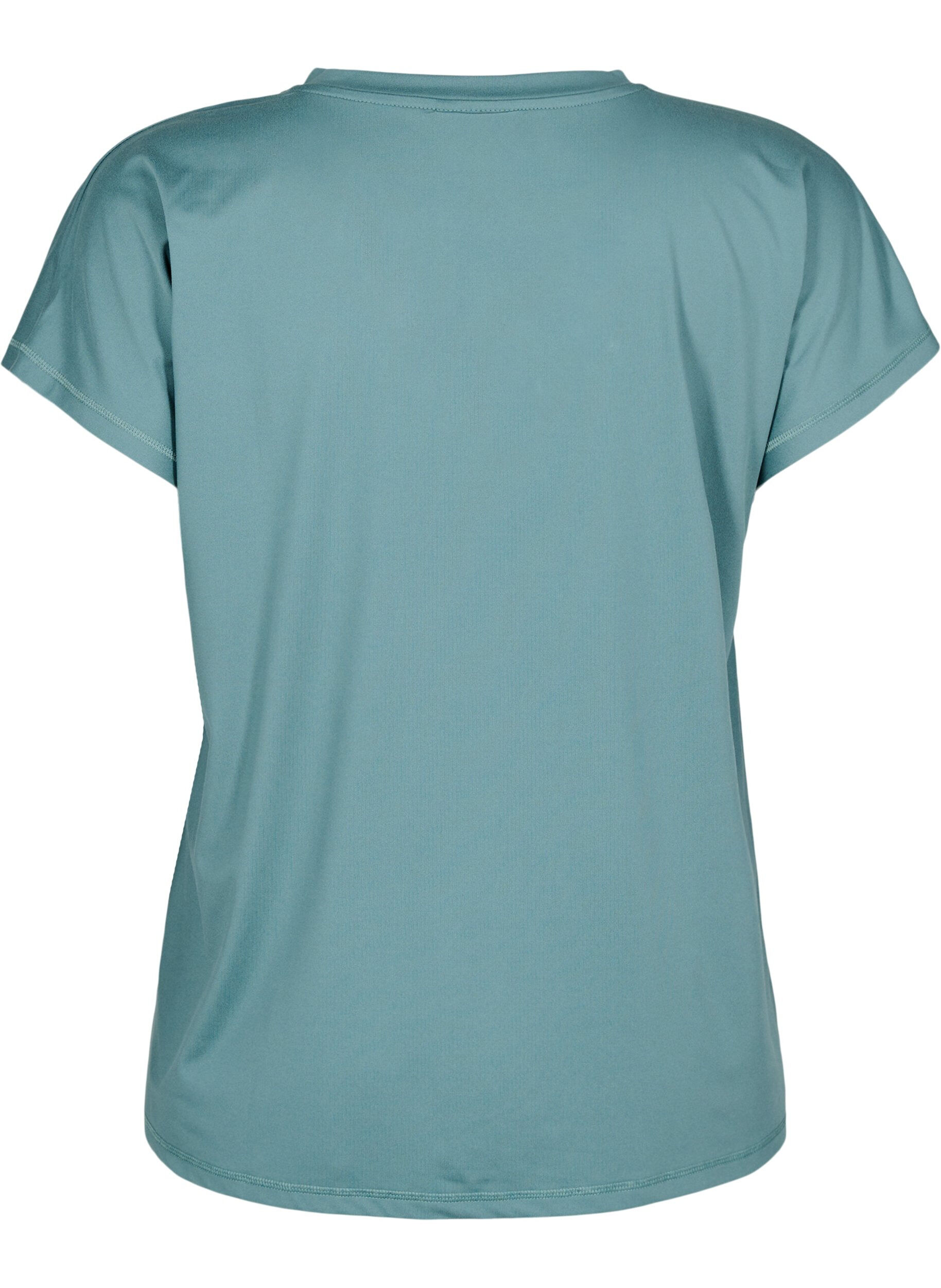 Løs trænings t-shirt med v-hals