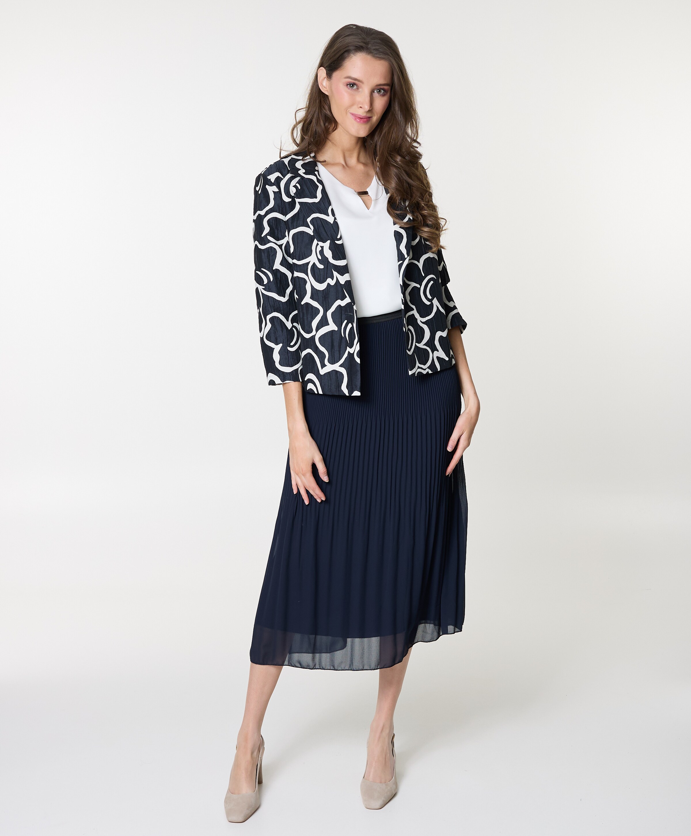 Frank Walder Dames rok blauw
