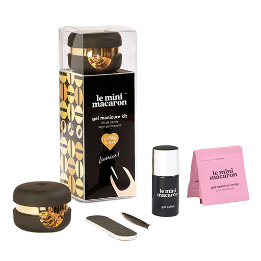 Le Mini Macaron Gel Manicure Kit, Licorice