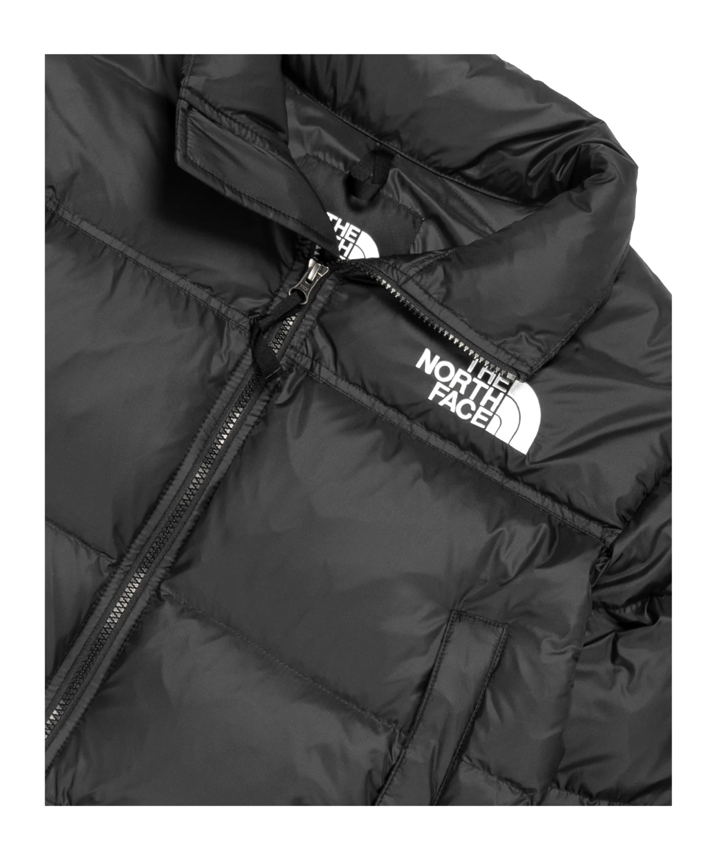 The North Face Nuptse Cropped Jacke Damen Schwarz