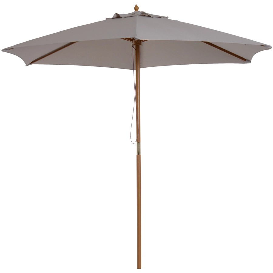 Outsunny Sonnenschirm 3-stufig verstellbar grau