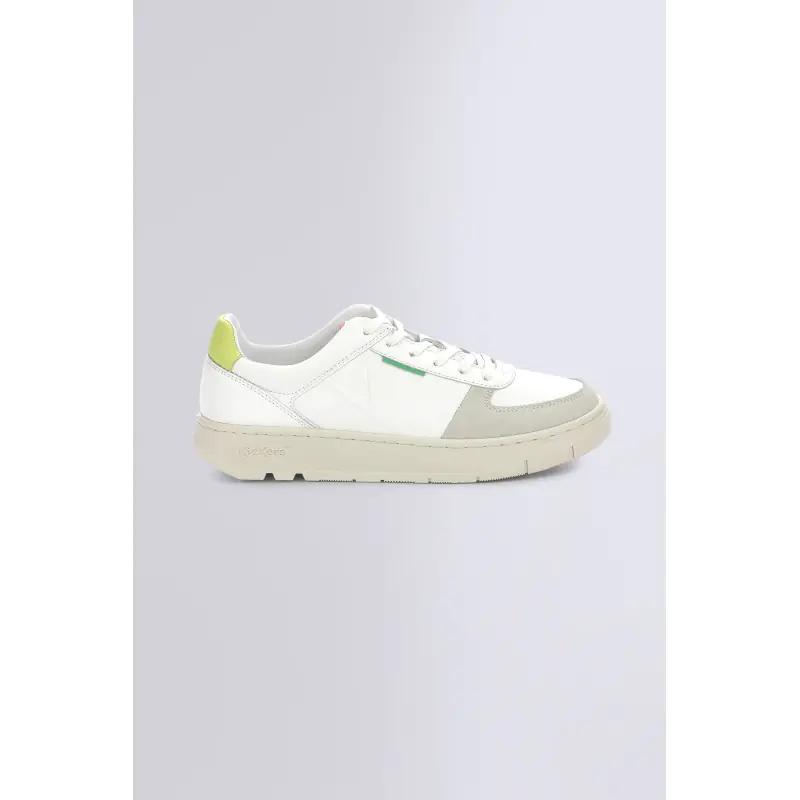 KICK ALLOW BLANC JAUNE FLUO BASKETS BASSES Cuir No Gender