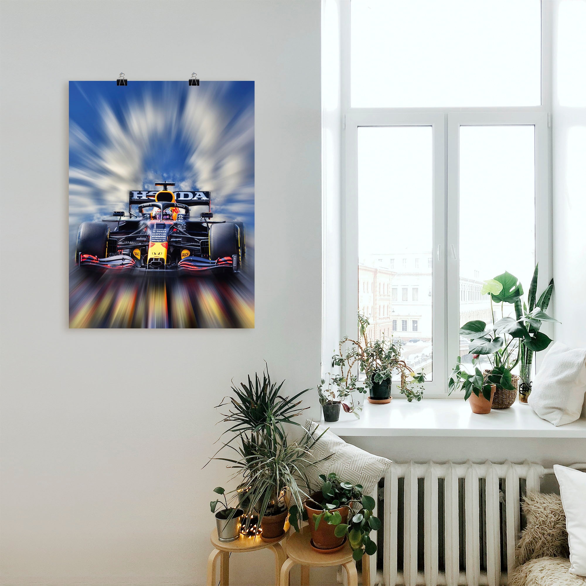 Artland Wandbild »Max Verstappen - Weltmeister der Formel1« Auto 1 Stk. tlg. als Alubild, Outdoorbild, Leinwandbild, Poster, Wandaufkleber