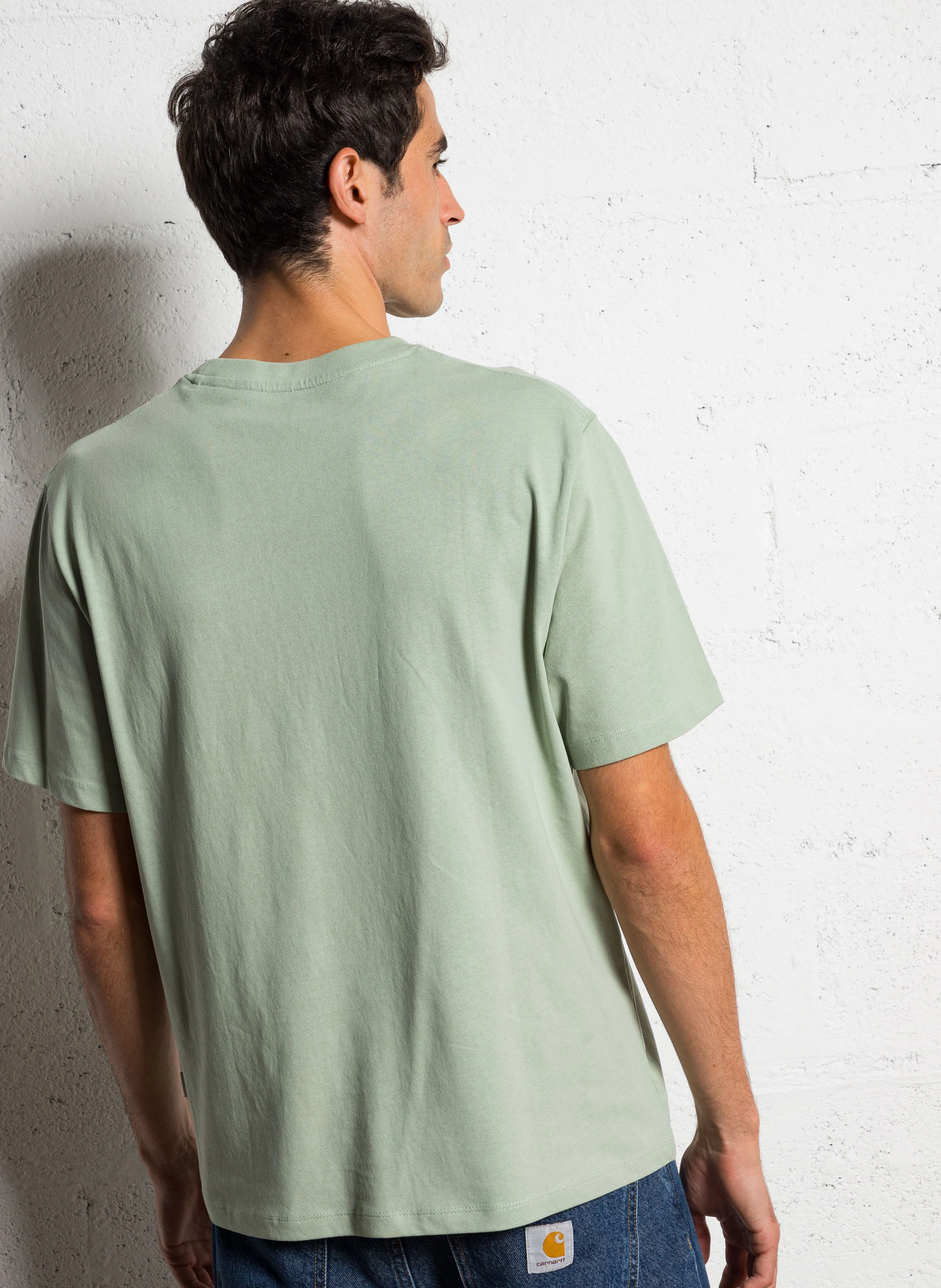 CONNOR - Tee-shirt col rond en coton | Vert