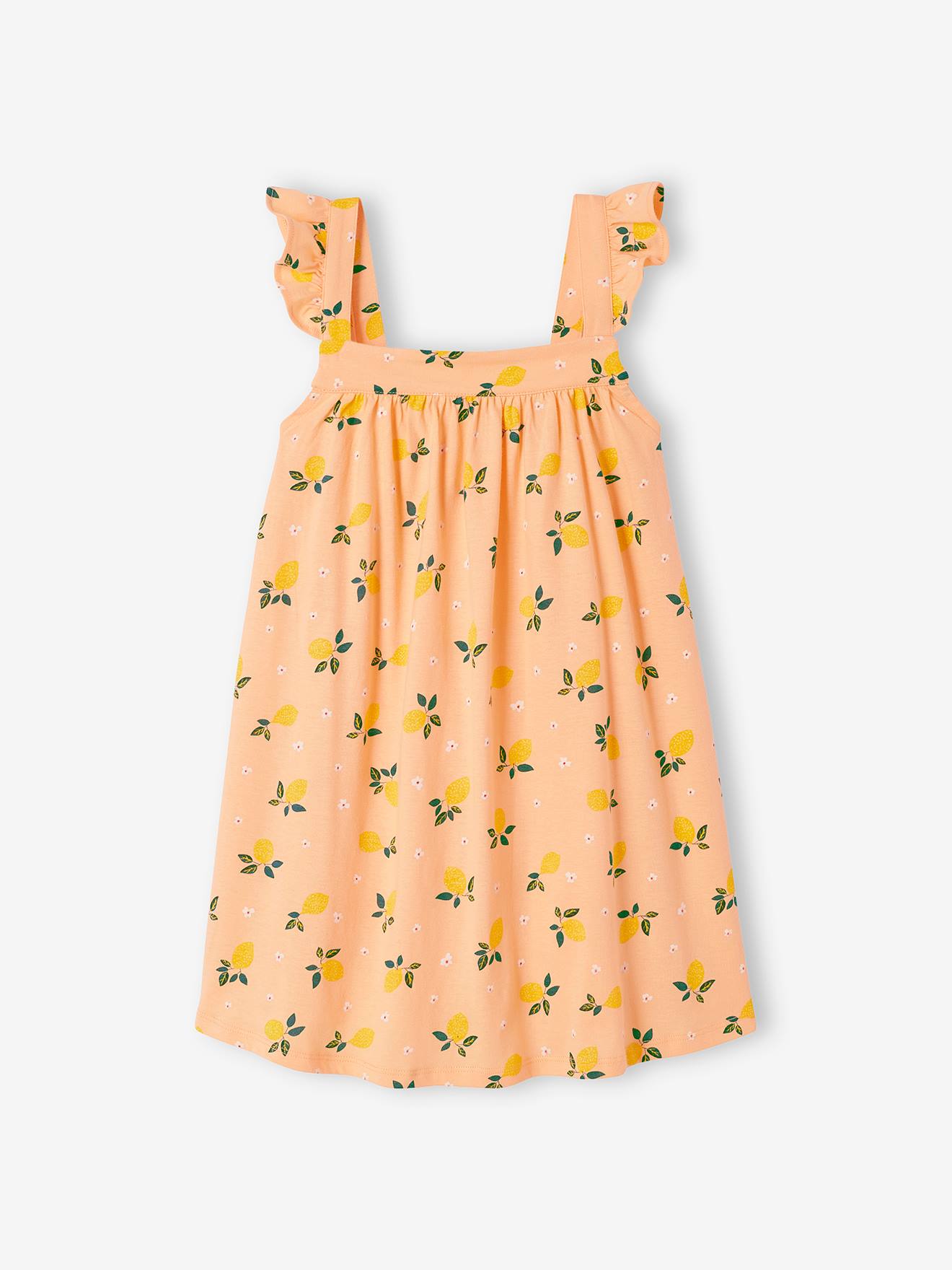 Vestido rosa com alças para meninas