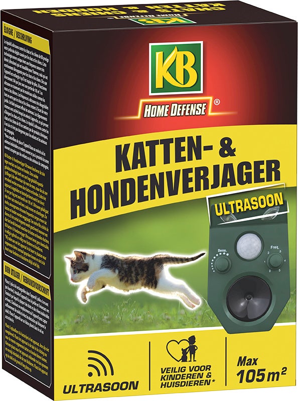 KB kattenverjager en hondenverjager ultrasoon 105m²