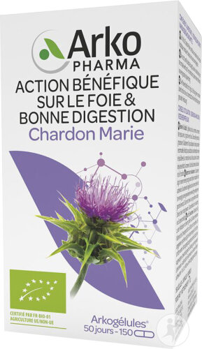 Arkopharma Arkogélules Chardon Marie Bio 150 Gélules