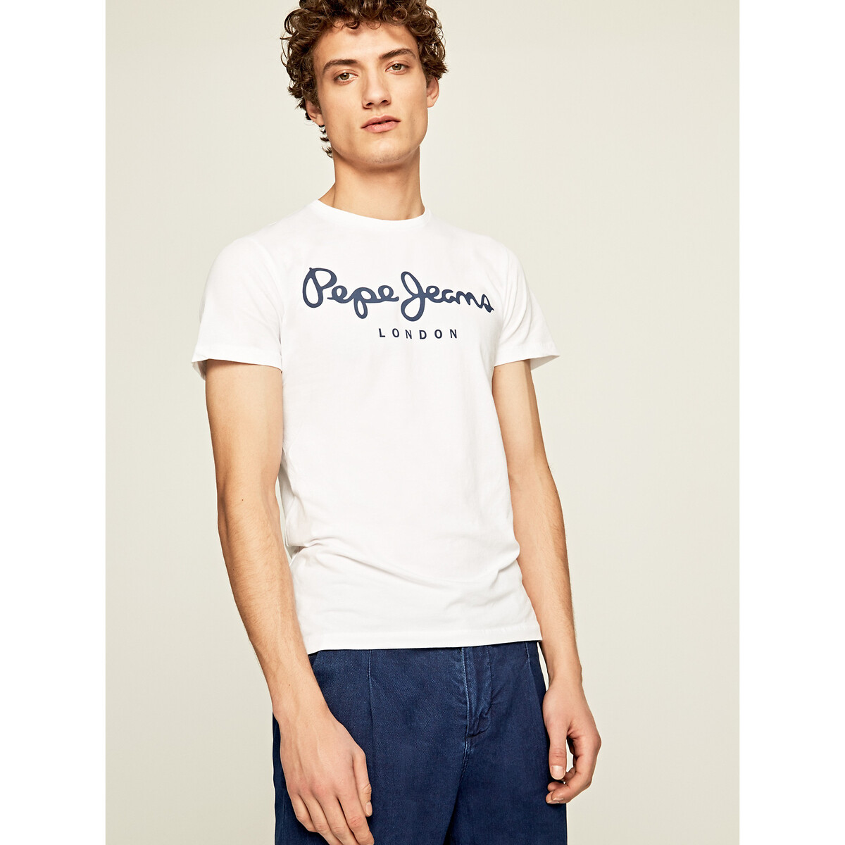 PEPE JEANS<br>Camiseta com gola redonda Original Stretch