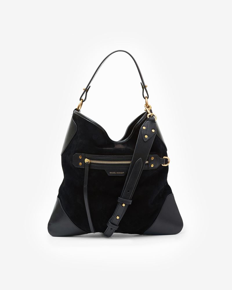 BOTSY DAY SAC HOBO PORTÉ ÉPAULE EN CUIR VELOURS