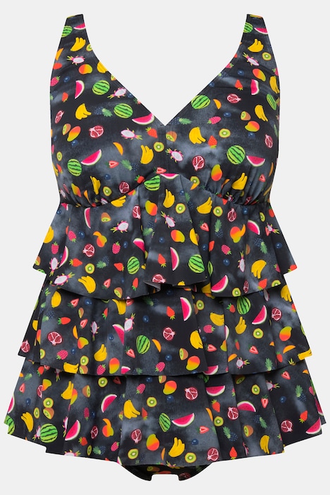 Tankini, Früchte, Softcups, Volants, recycelt