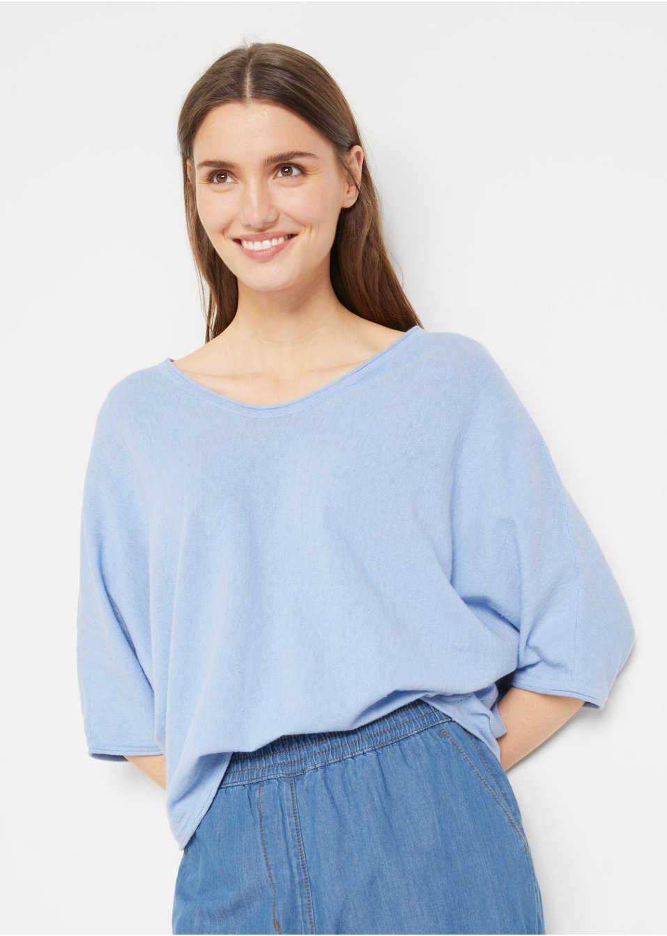 Pull léger avec manches kimono