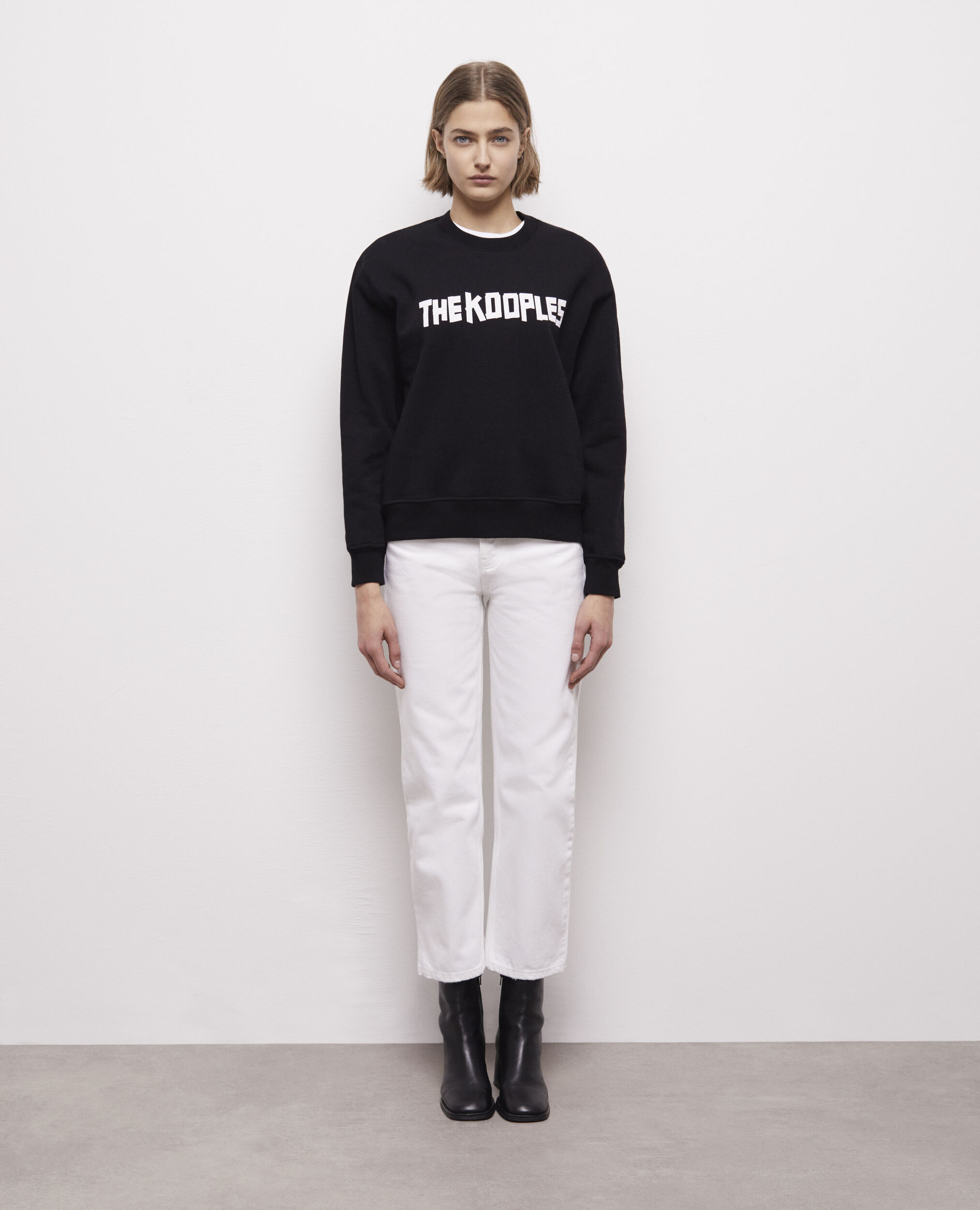 Sweatshirt avec logo The Kooples noir