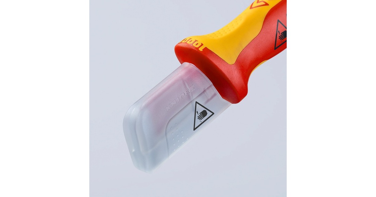 KNIPEXOntmantelingsmes 9855SB  (Rood/geel, 180 mm)