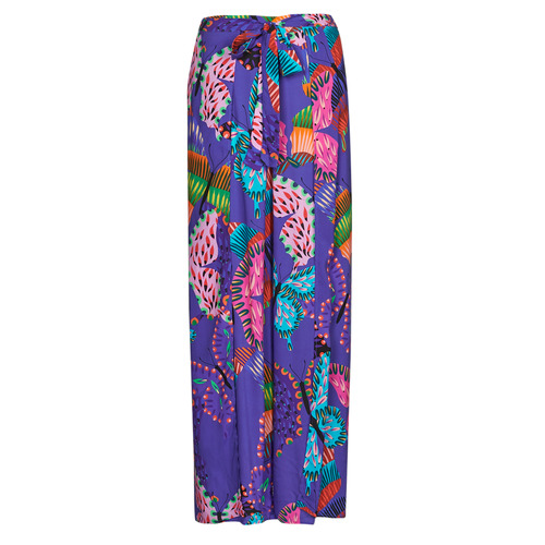 Desigual - PANT_LESLIE - Bleu / Multicolore