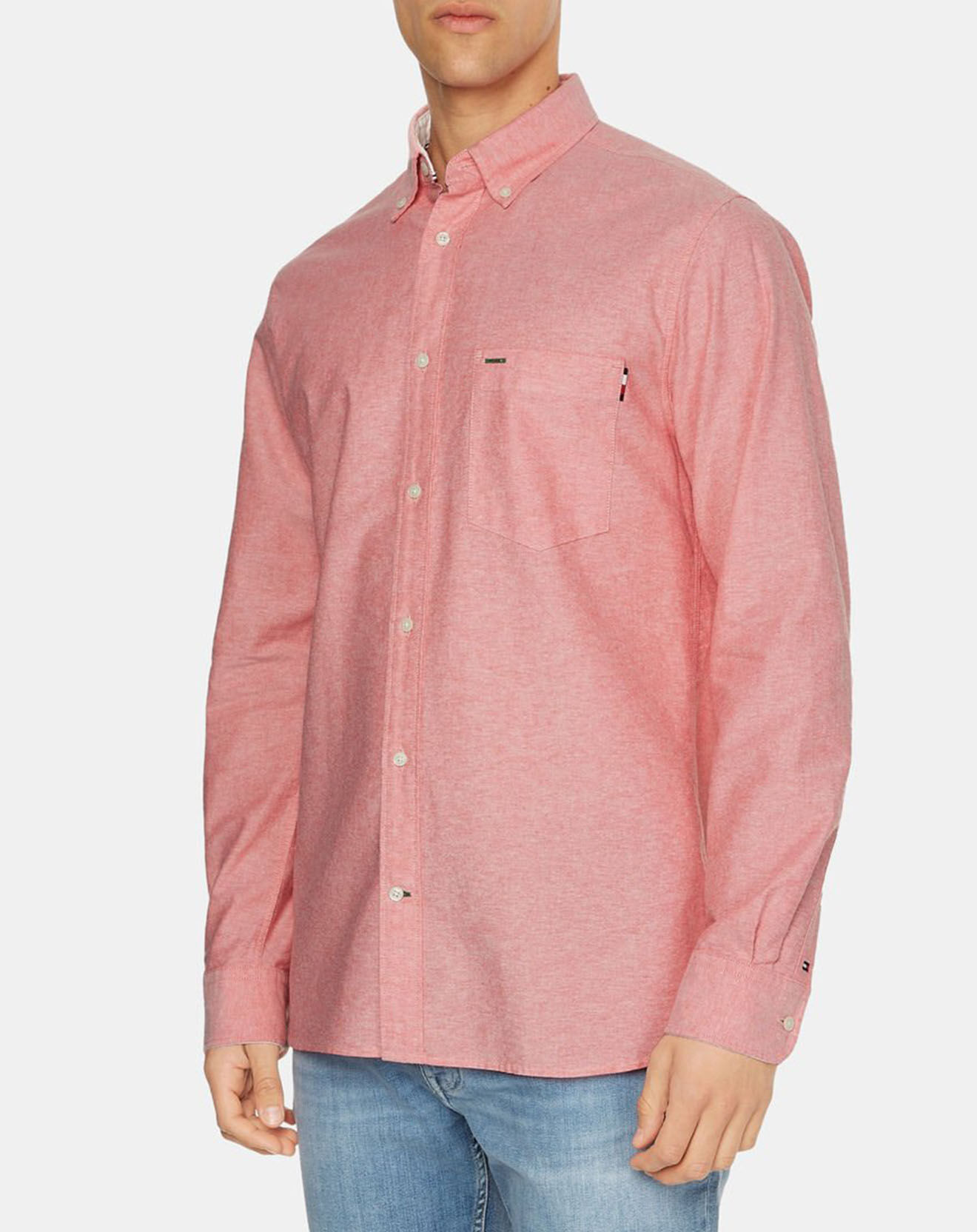 Tommy Hilfiger Chemise regular Oxford Solid rouge clair