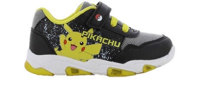 Pokémon Blinkende Sneakers, Black/Light Grey