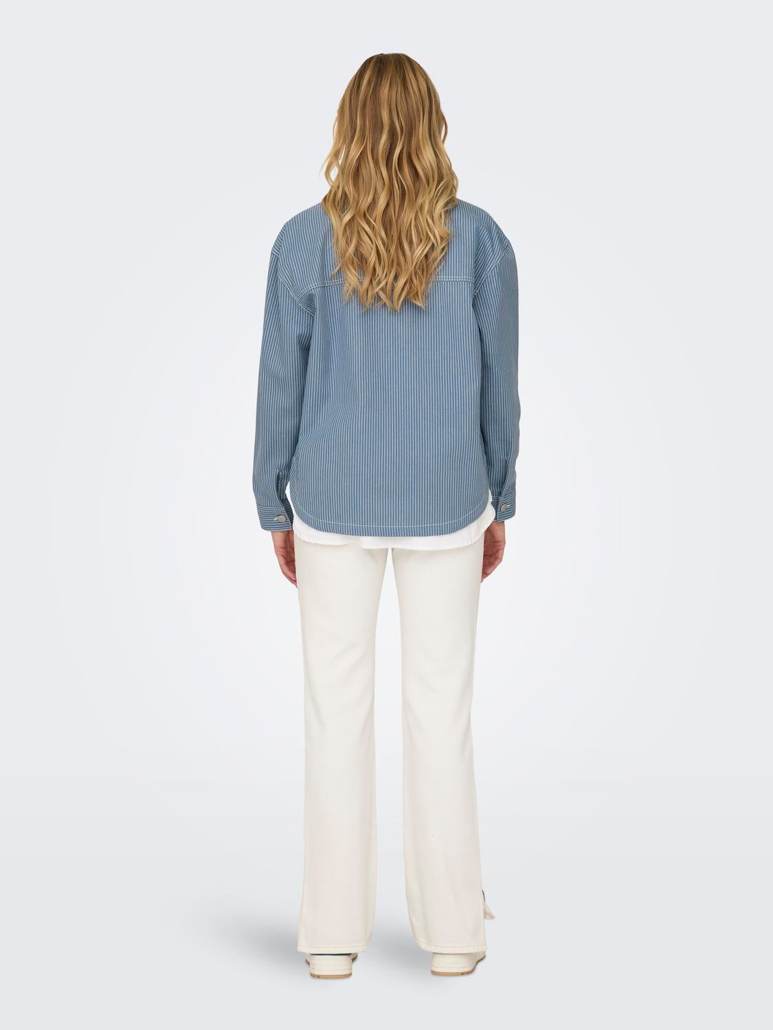 ONLMERLE Overshirt Faded Denim
