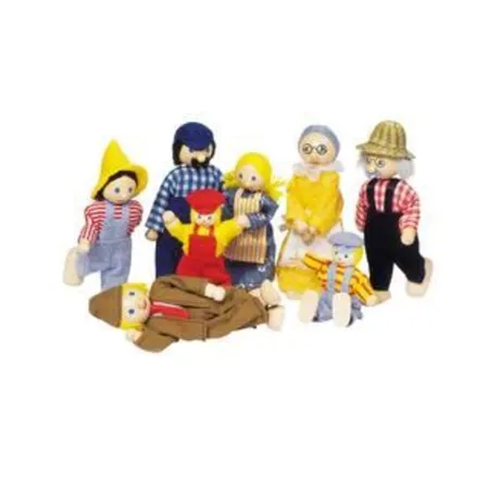 goki Biegepuppen Bauernfamilie II
