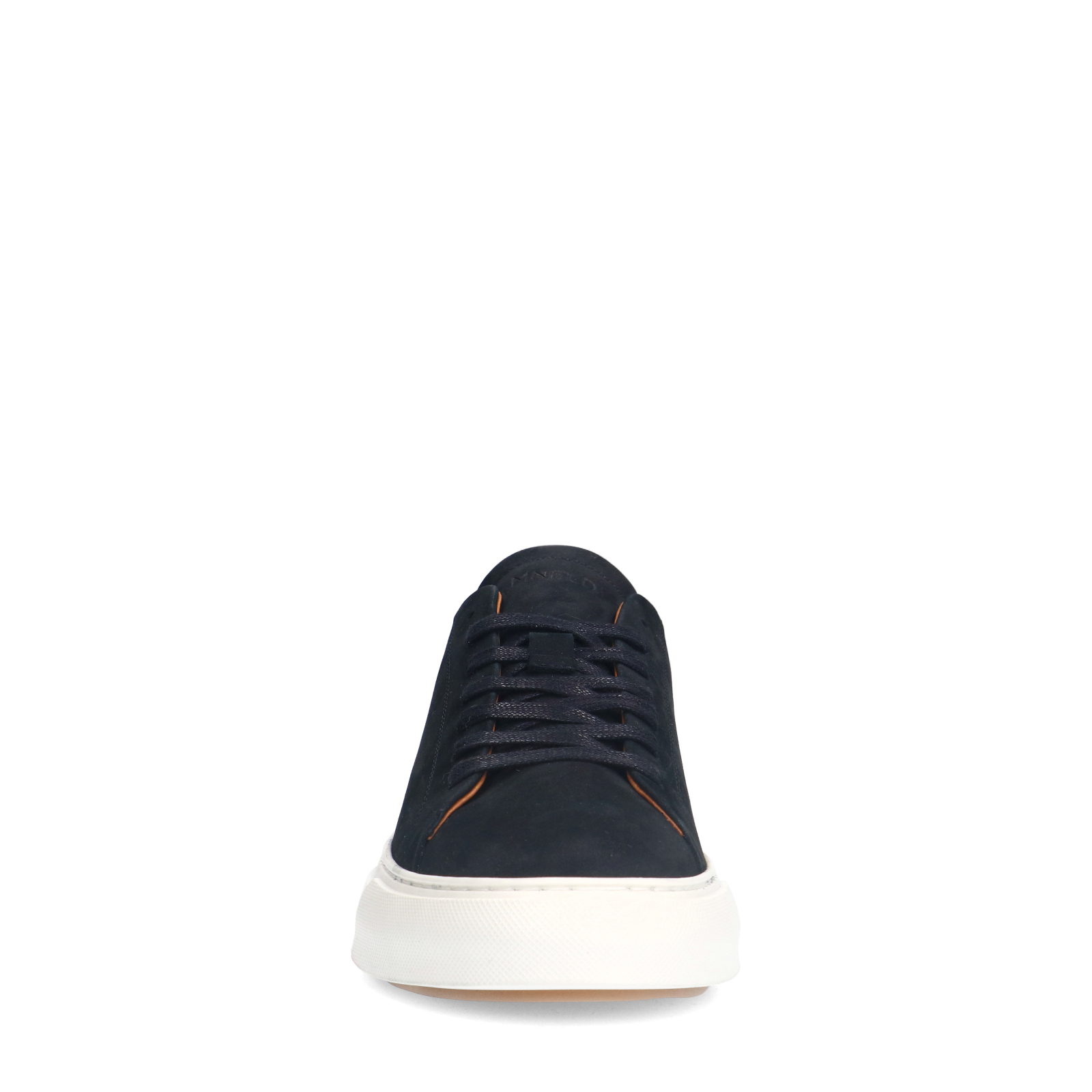 Zwarte nubuck sneakers met grijze details