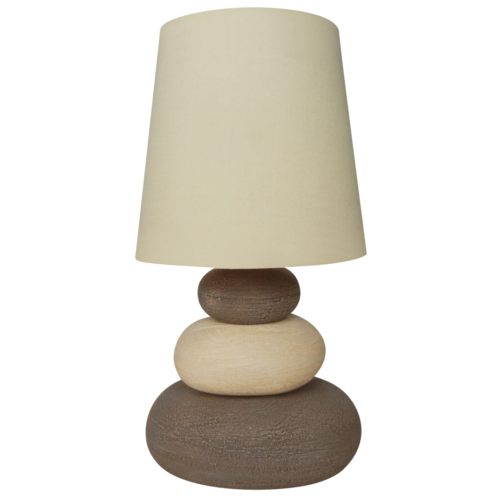 Tischleuchte STONEY - natur - Keramik - 31 cm hoch