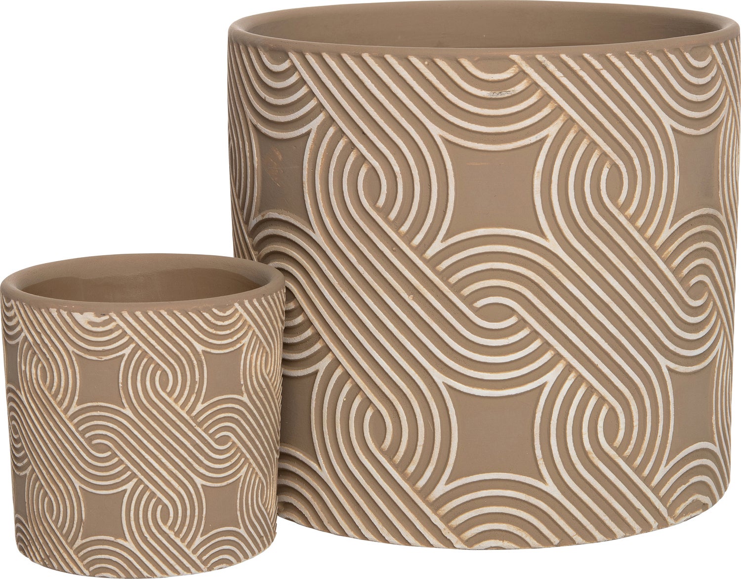 Intratuin bloempot Yaro grijs D 13,5 H 12,5 cm