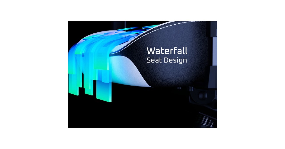 VertagearPL6800 gamestoel  (Zwart/wit, ContourMax Lumbar, VertaAir, Hygennx)