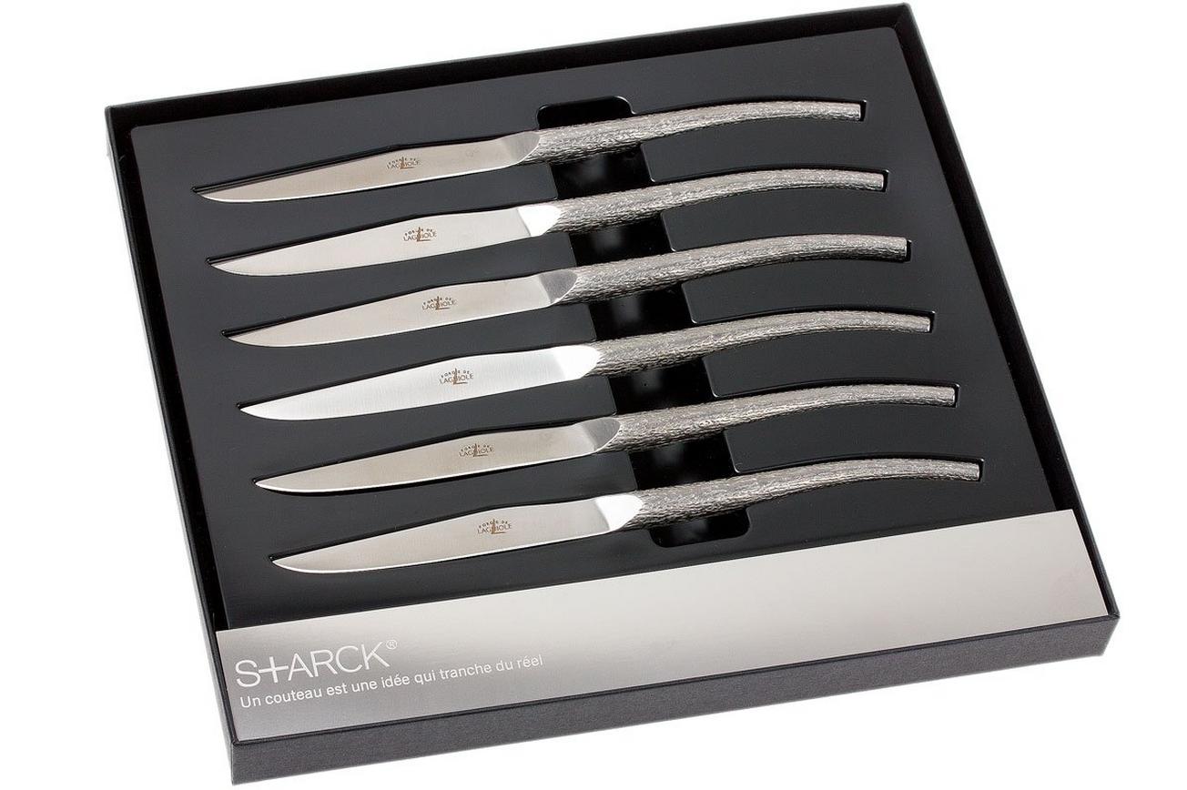Forge de Laguiole, T6 LOG Philippe Starck steakmesset