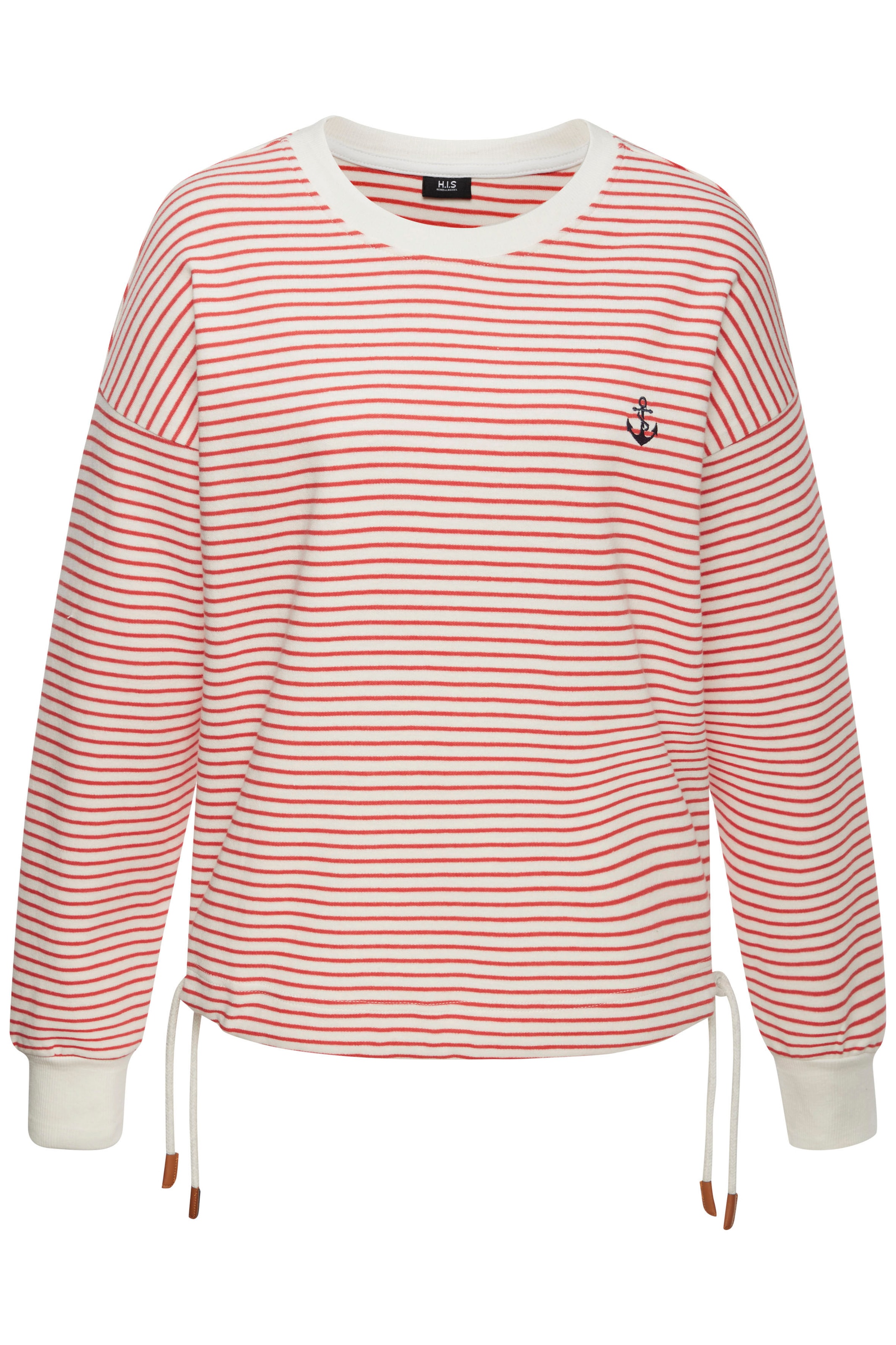 H.I.S Sweatshirt , mit Kordelzug am Saum, Loungewear