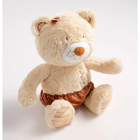 Orsino Peluche Ours 31 cm   Vanille / Camel        de               Sauthon Baby Déco