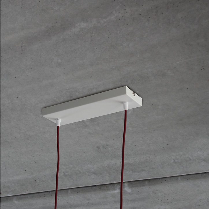 Pavillon métallique rectangle Chacon blanc 25cm