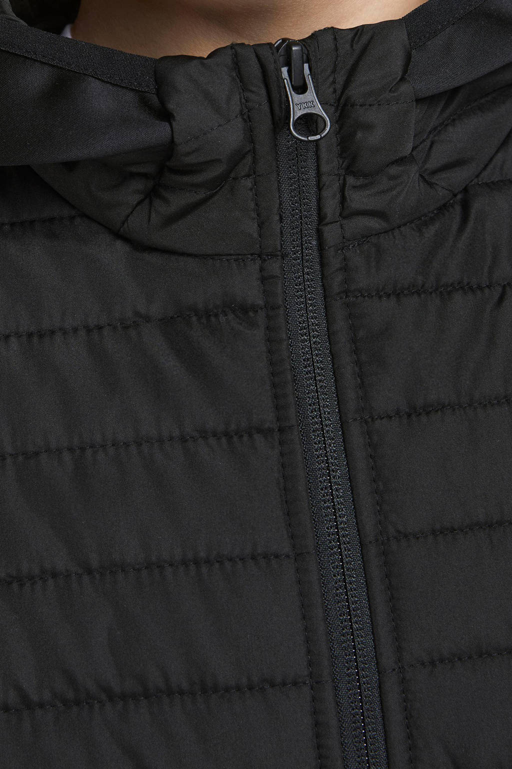 JACK & JONES gewatteerde tussenjas JJEMULTI zwart
