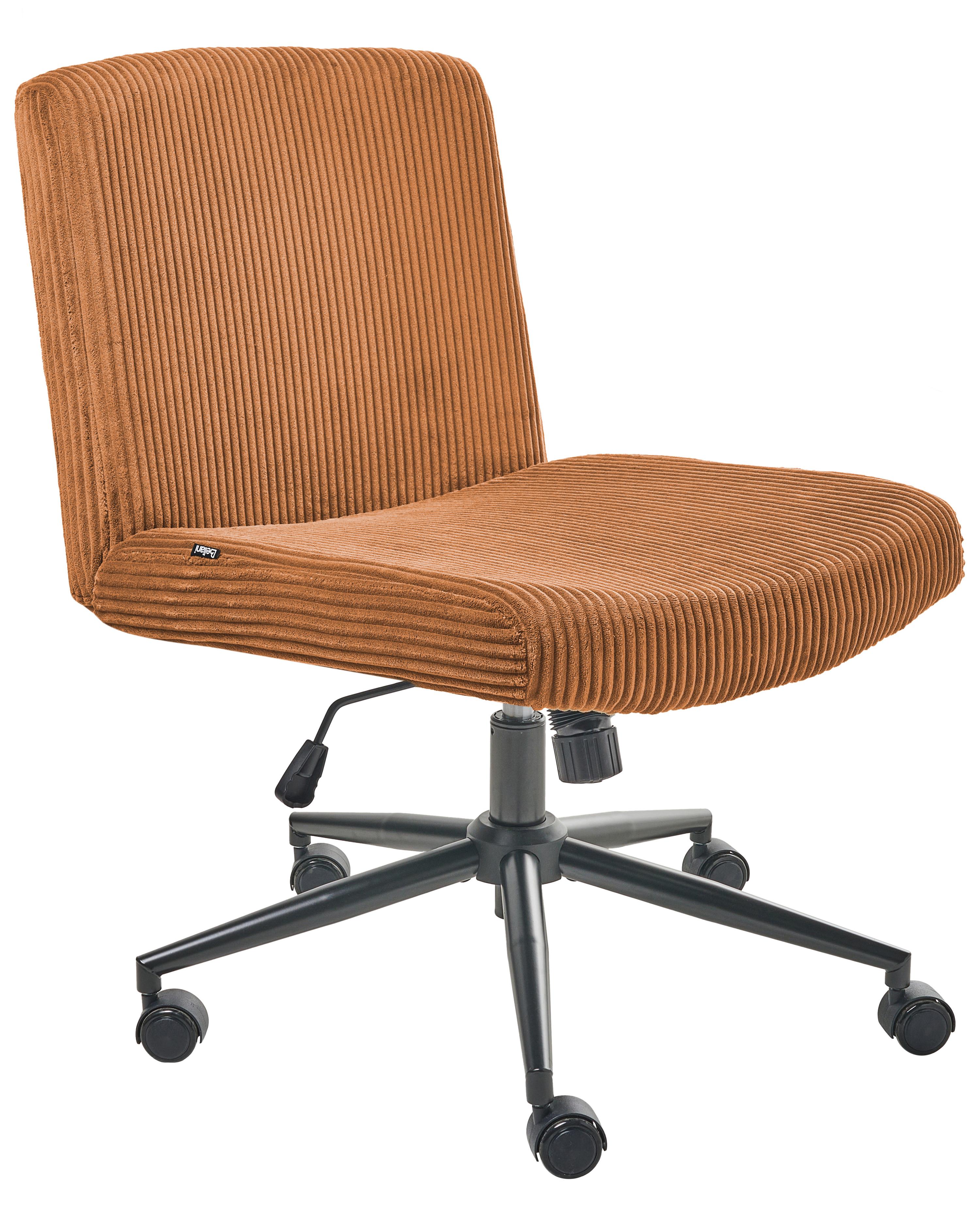 Bureaustoel GEDDES Corduroy Goudbruin