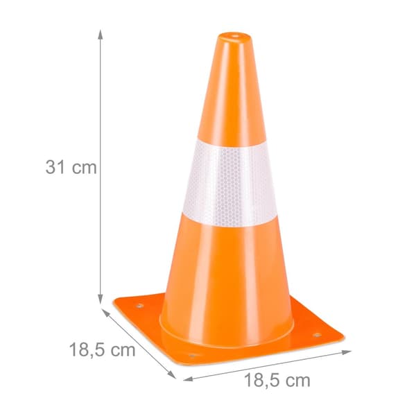 Pyloner, 18 stk, oransje