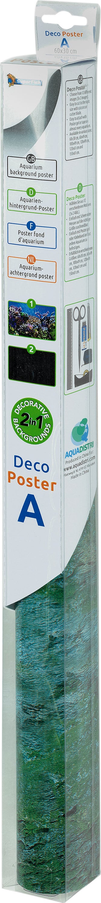 SuperFish aquarium decoratie Poster A3 multi 100 x 49 cm