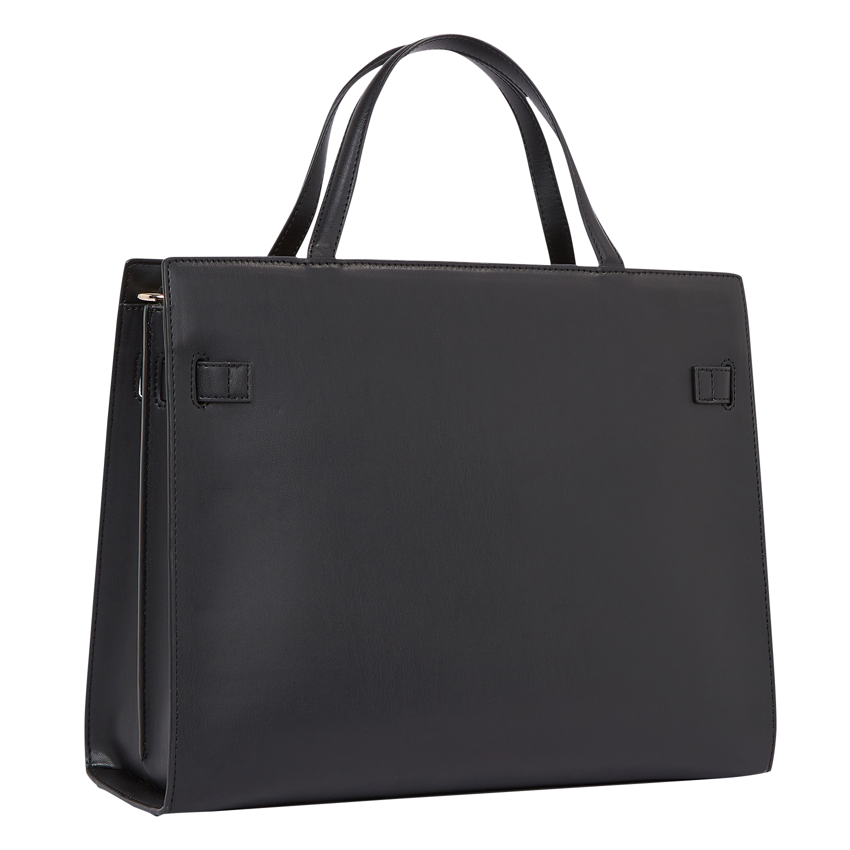 Sac cabas effet cuir | Noir