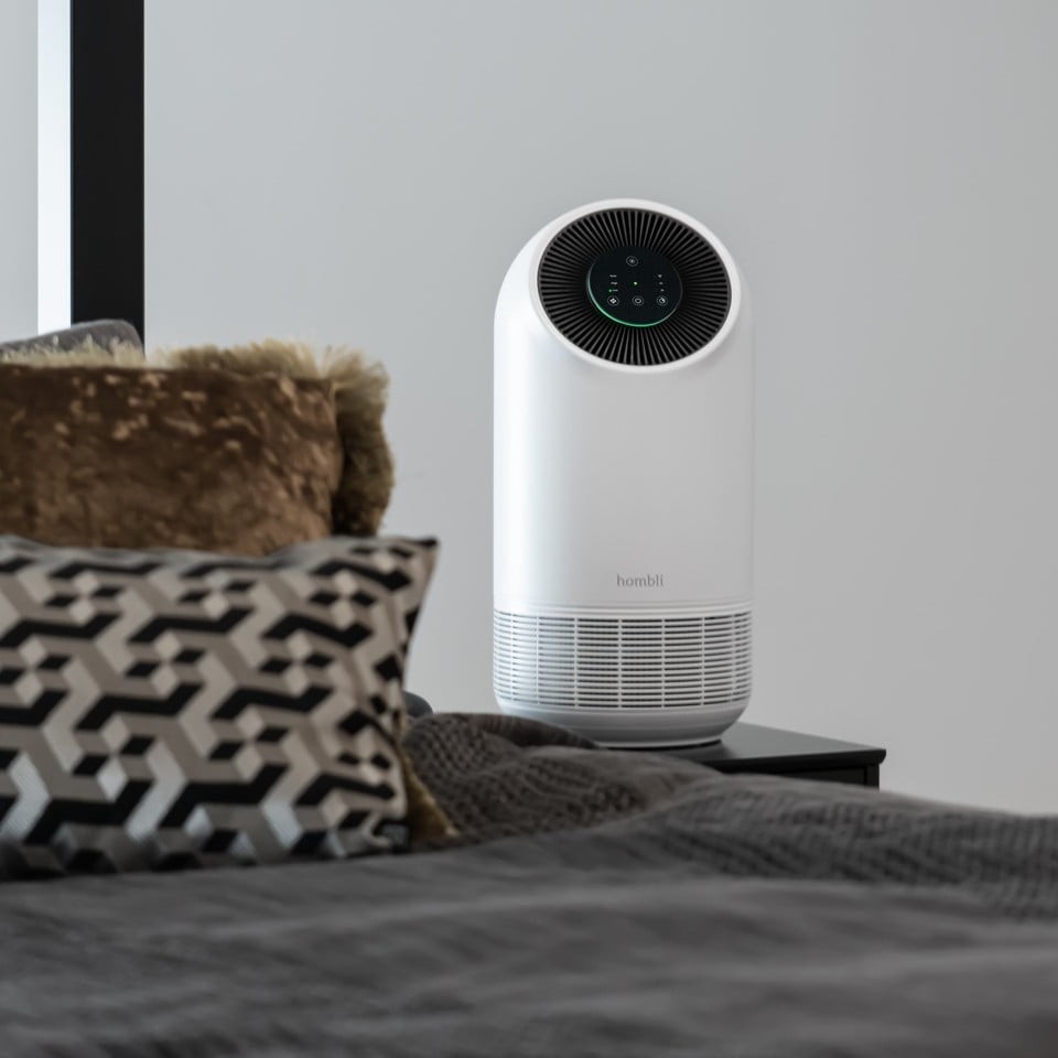 Hombli - Smart Air Purifier, White - Bundle with extra filter