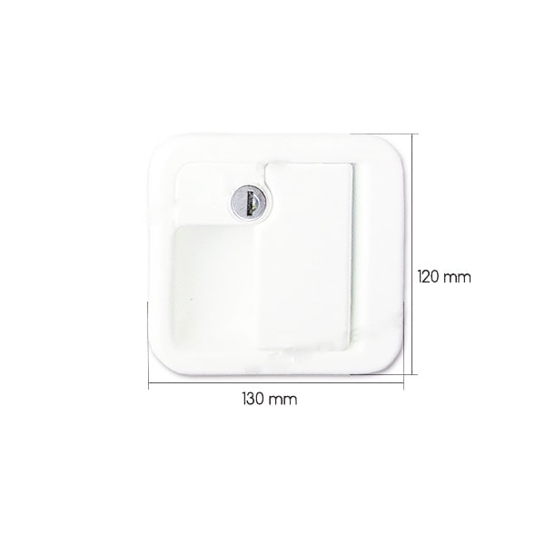Serrure complète FAP 1059 blanche
