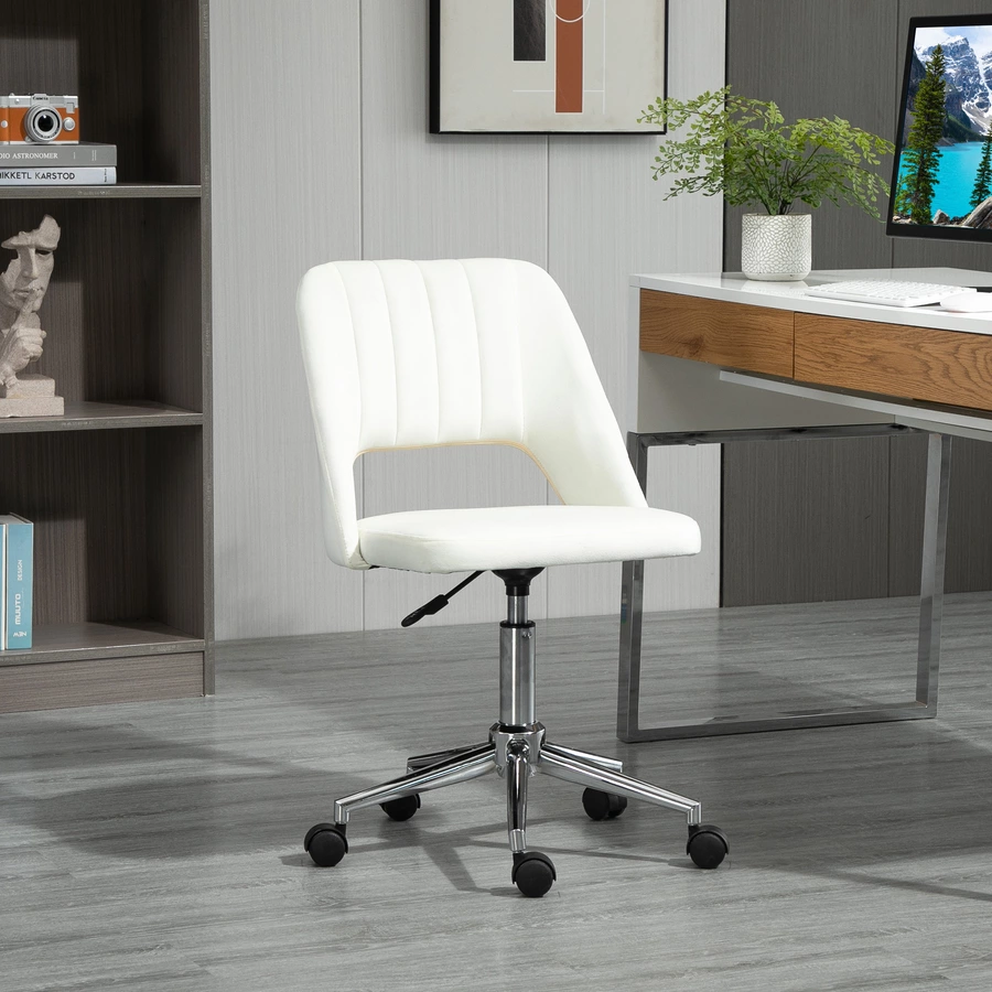 Vinsetto Bürostuhl ergonomisch geformt, high-end gaslift Beige
