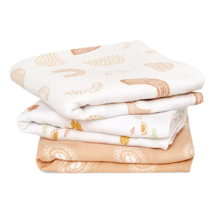 aden + anais Musy-langes Keep Rising - Pack de 3 | Ocre