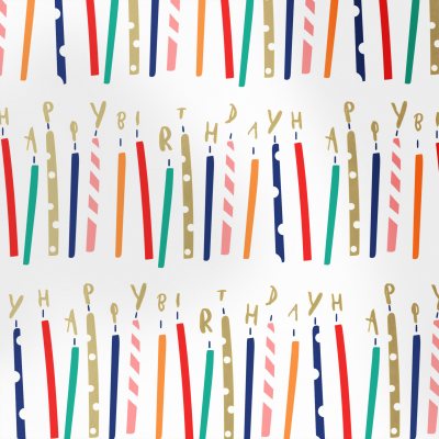 Gold Candles 3m Roll Wrap