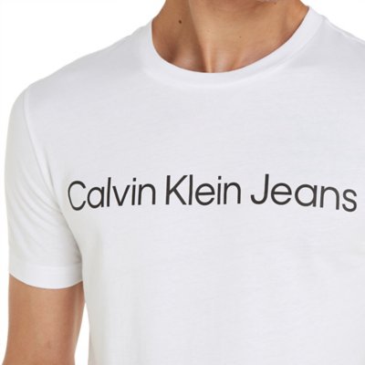 Tee-shirt à manches courtes homme Core Institutional Logo Slim CALVIN KLEIN