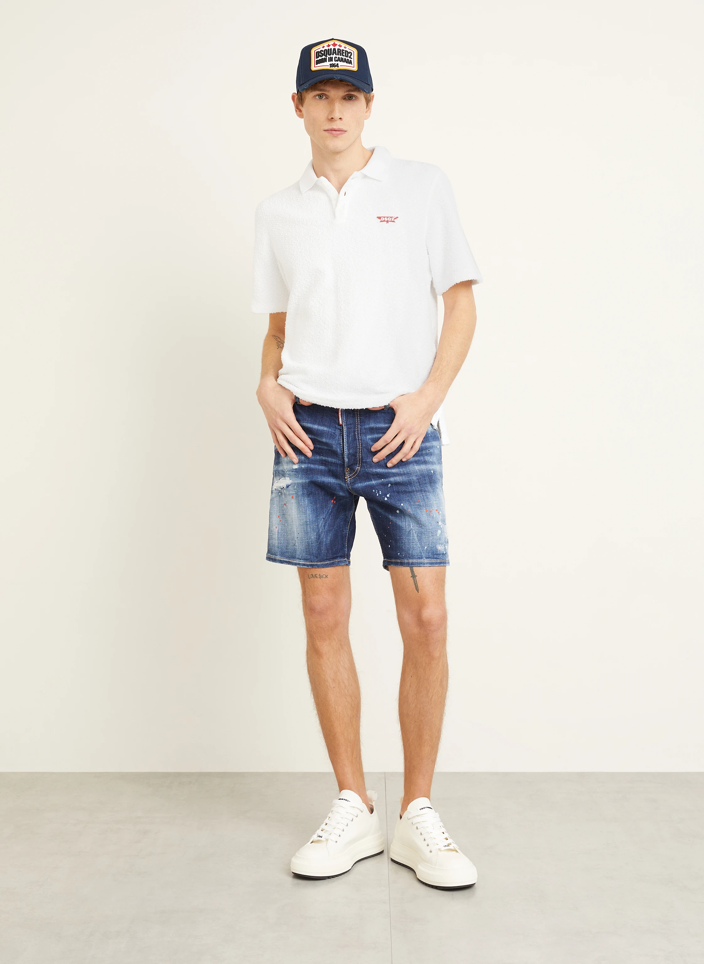DSQUARED2 Frottee-Poloshirt Tennis Fit