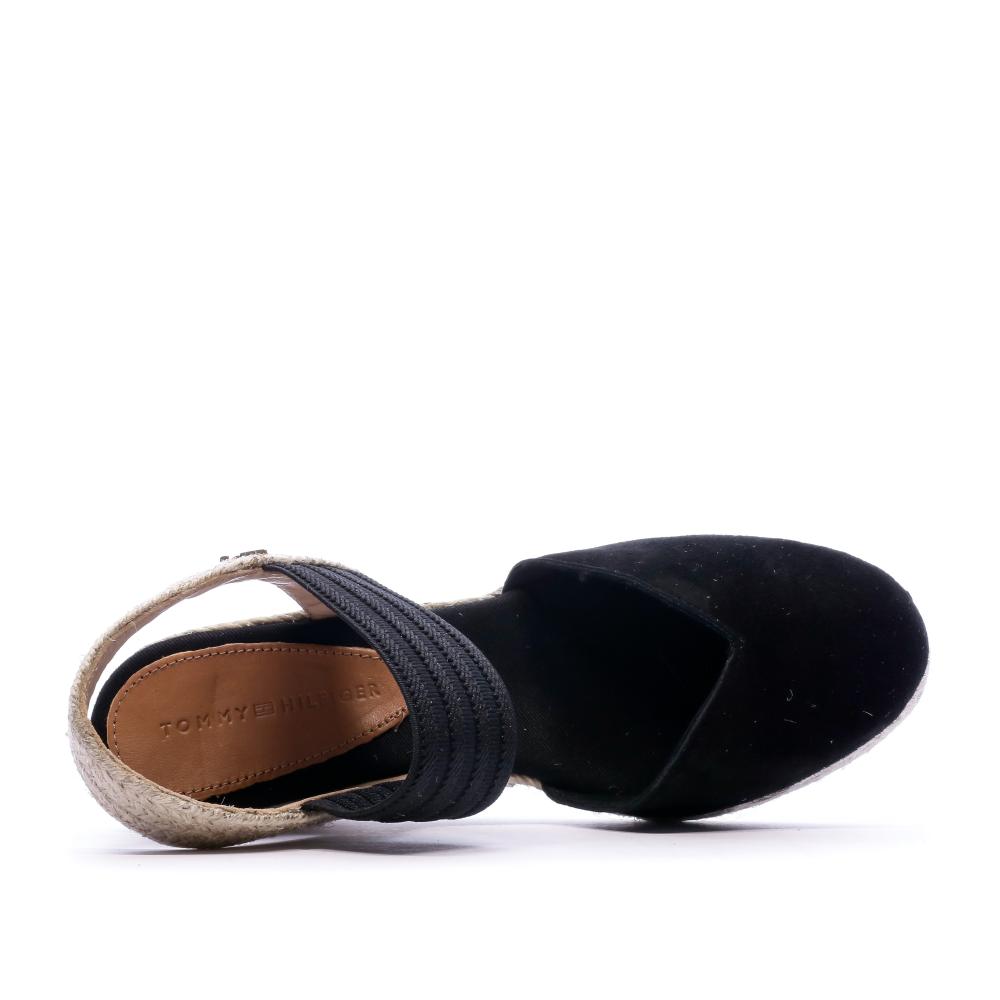 Tommy Hilfiger Sandales à talon en daim noir femmes Tommy Hifliger