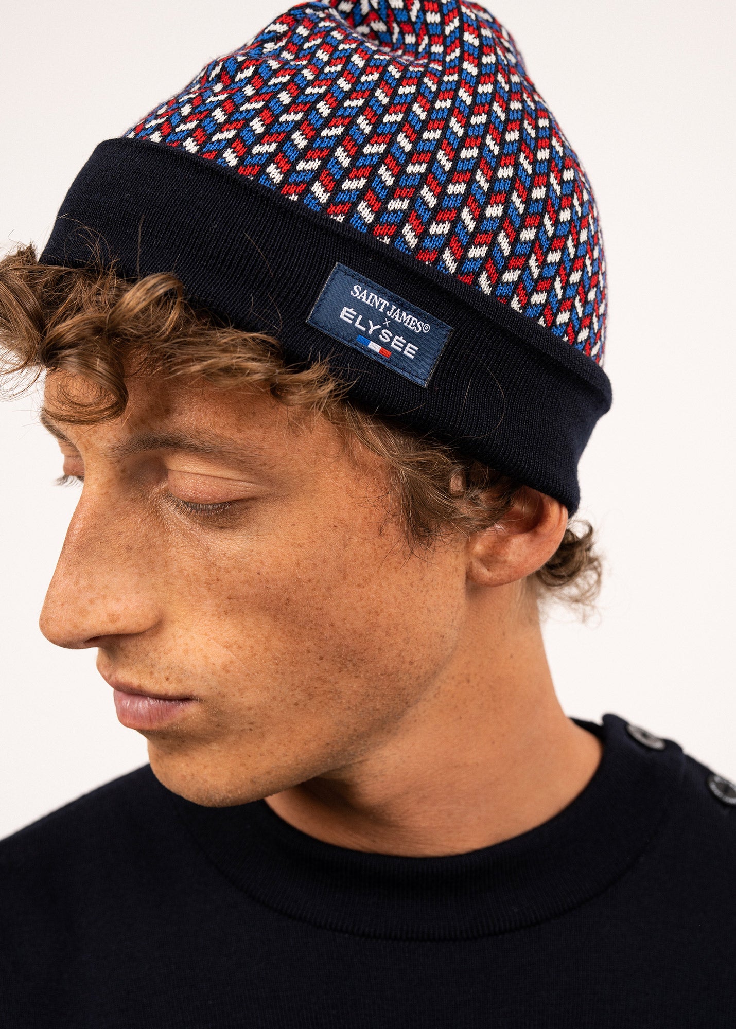 Bonnet jacquard en laine