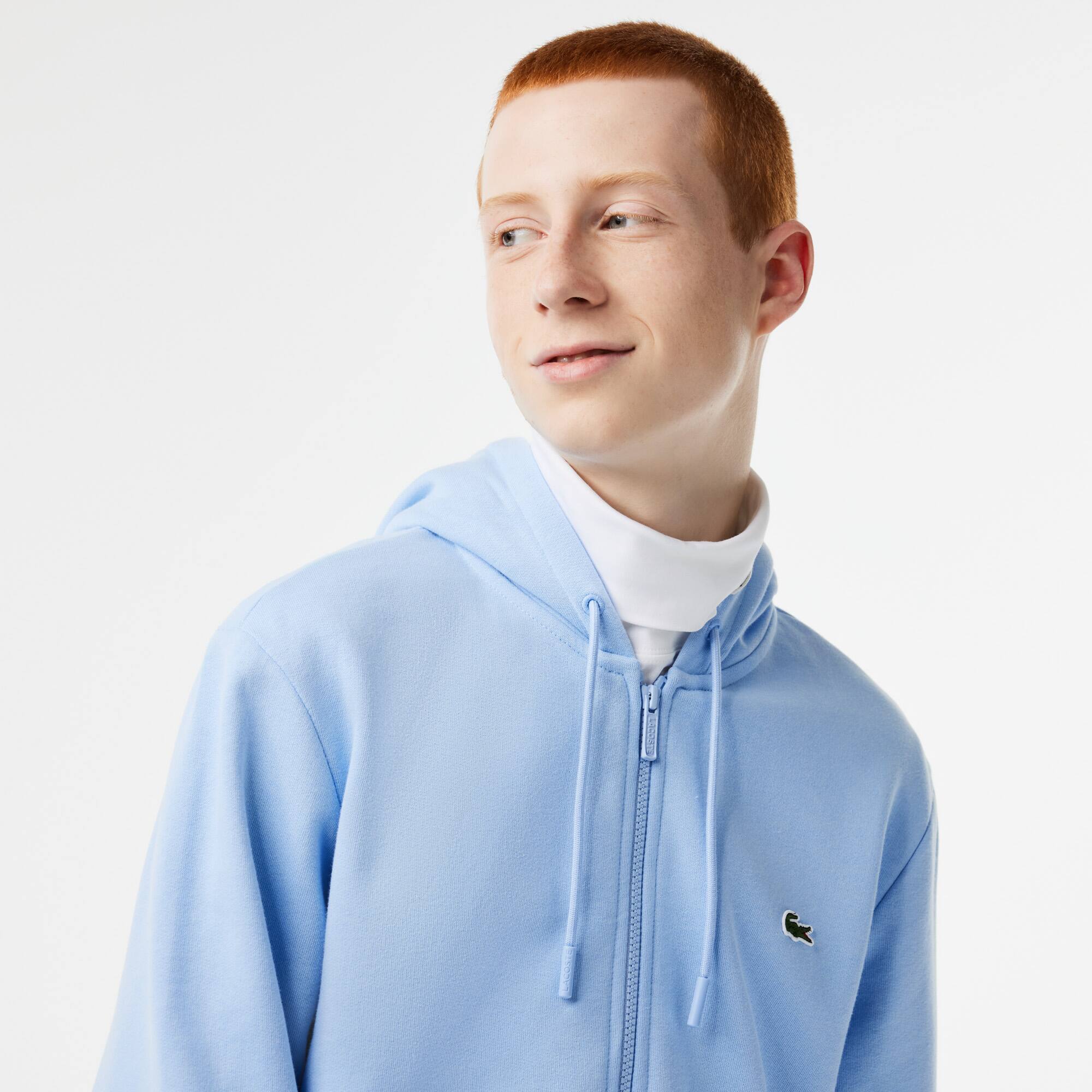 Sweatshirt Jogger zippé homme en molleton Lacoste avec poche kangourou Sweatshirts - Bleu - Lacoste - Homme