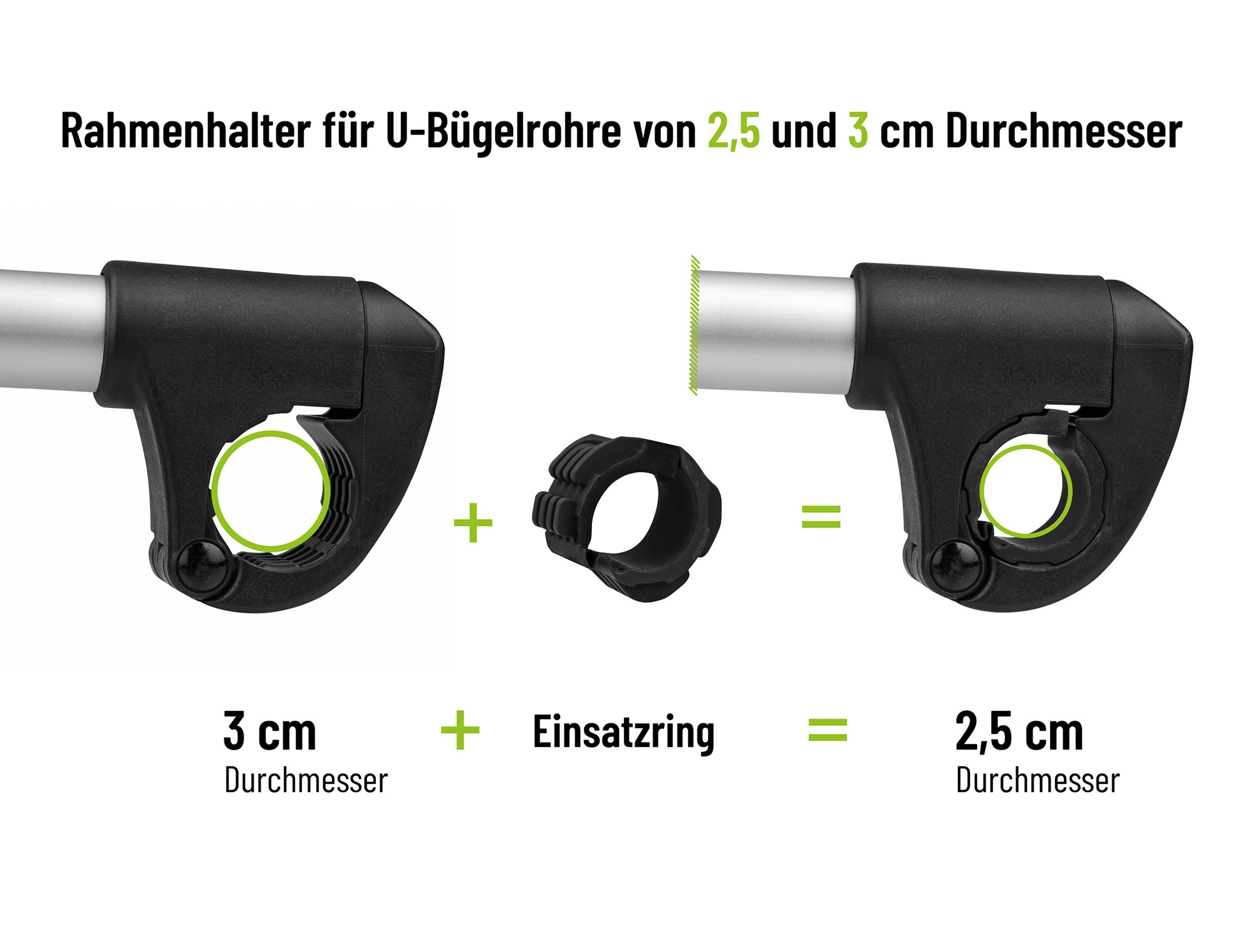 EUFAB Strap Rahmenhalter lang Ø 25 30mm