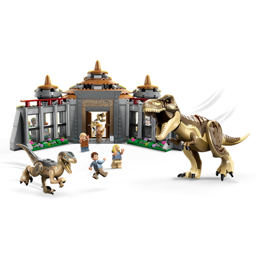 LEGO Jurassic World Besøgscenter: T.Rex- Og Raptor-Angreb - 76961