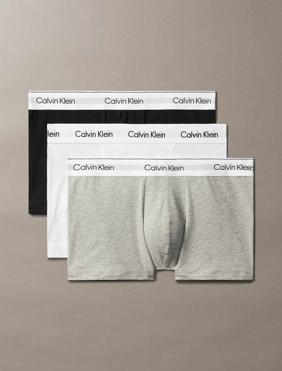 CALVIN KLEIN CUIDADOS ÍNTIMOS<br>Conjunto de 3 cuecas boxer de algodão elástico